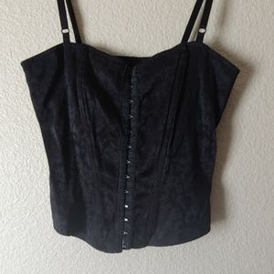 Black flowery corset